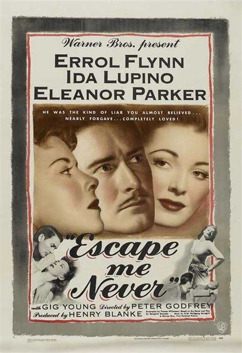 Escape Me Never Movie Posters From Movie Poster Shop