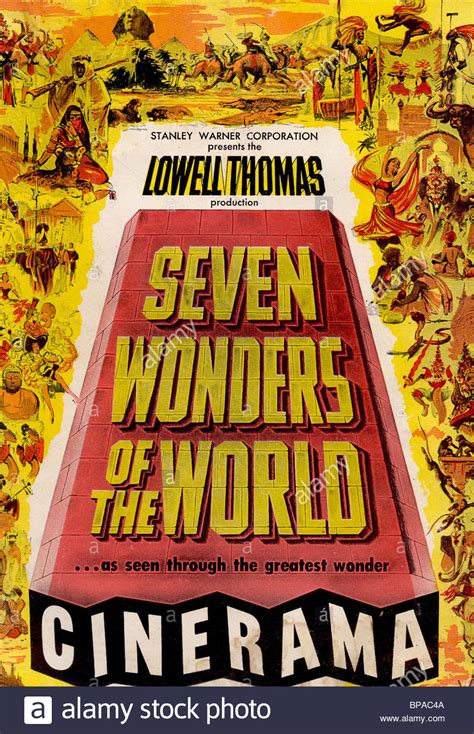 FILM POSTER SEVEN WONDERS OF THE WORLD (1956 Stock Photo ...