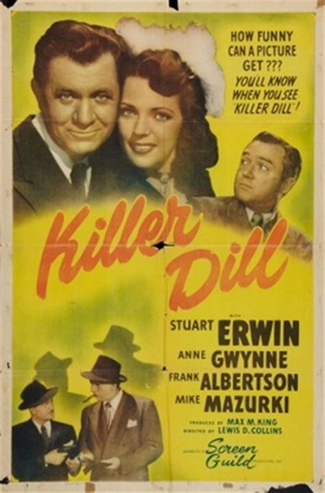Killer Dill movie poster (1947) Poster. Buy Killer Dill ...