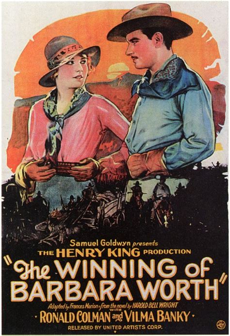 Winning of Barbara Worth Movie Posters From Movie Poster Shop