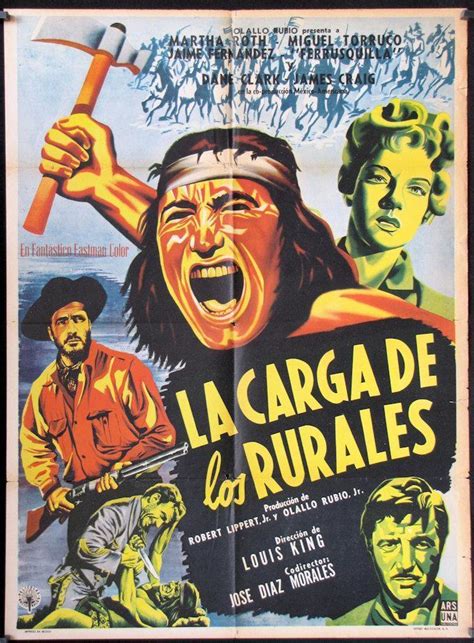 672 MASSACRE original Mexican movie poster 1956 La Carga ...