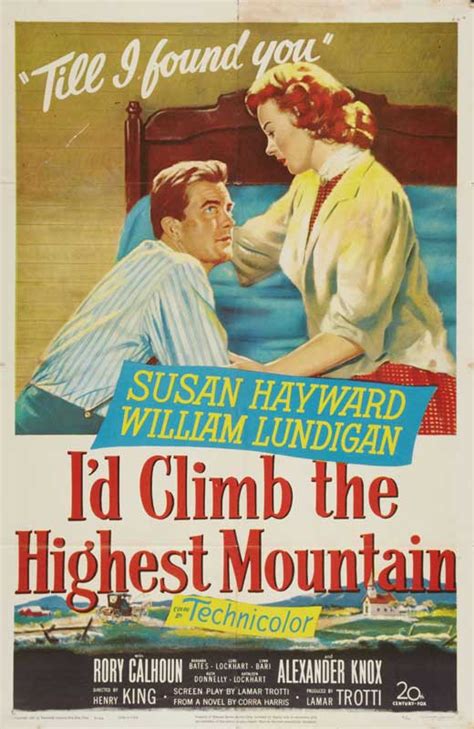 I'd Climb The Highest Mountain Movie Posters From Movie ...