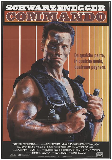 Commando 1985 39x55 Orig Movie Poster FFF-67758 Very Fine ...