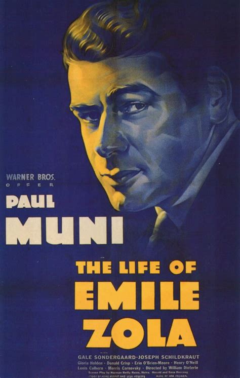 The Life of Emile Zola Movie Posters From Movie Poster Shop
