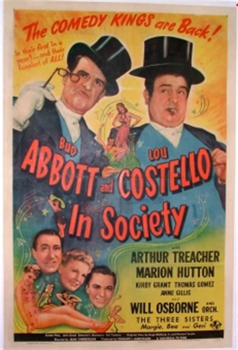 Abbott and Costello in Society One Sheet - original film ...