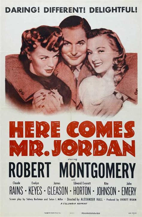 Here Comes Mr. Jordan Movie Posters From Movie Poster Shop