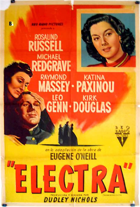 "ELECTRA" MOVIE POSTER - "MOURNING BECOMES ELECTRA" MOVIE ...