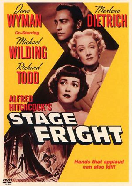 Quote of the Day! Alfred Hitchcock’s Stage Fright (1950 ...