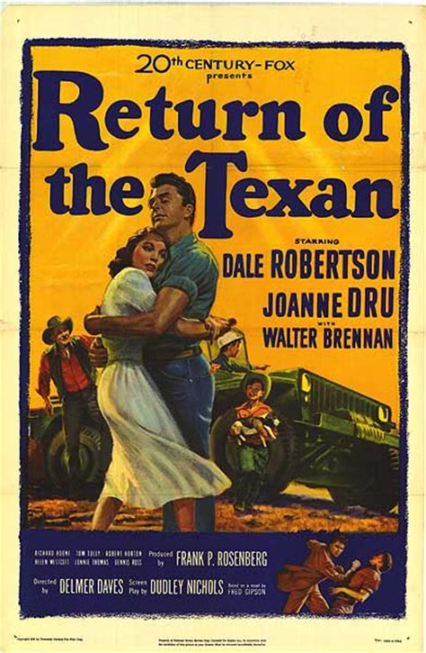 Return Of The Texan movie posters at movie poster ...