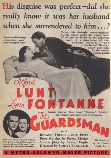 The Guardsman (1931) - Posters — The Movie Database (TMDb)