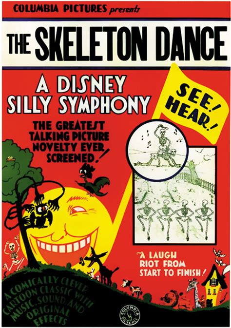 The Skeleton Dance (1929) WAlt Disney cartoon movie poster ...