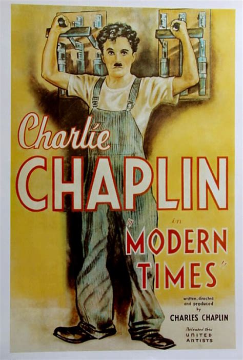 Modern Times (1936)•Charlie Chaplin•German Reprint Movie ...