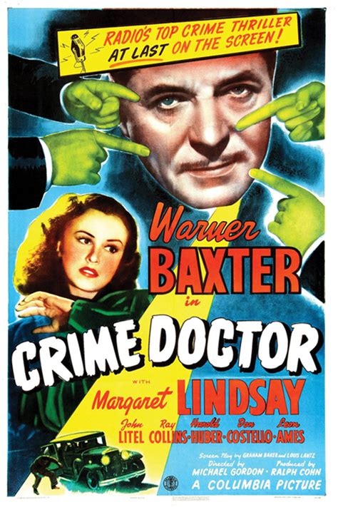Crime Doctor movie posters at movie poster warehouse ...