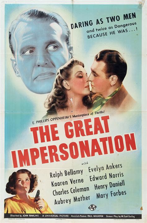 The Great Impersonation (1942) - Posters — The Movie ...