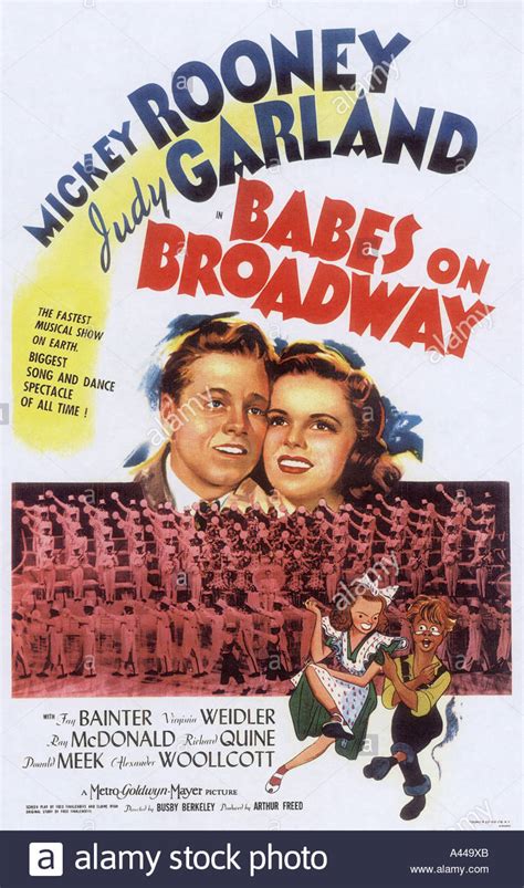 BABES ON BROADWAY poster for 1941 MGM film musical with ...
