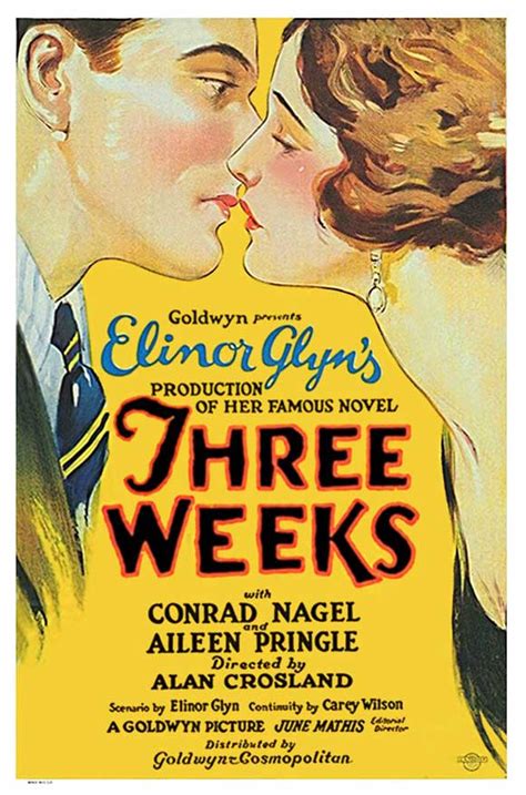Three Weeks Movie Posters From Movie Poster Shop