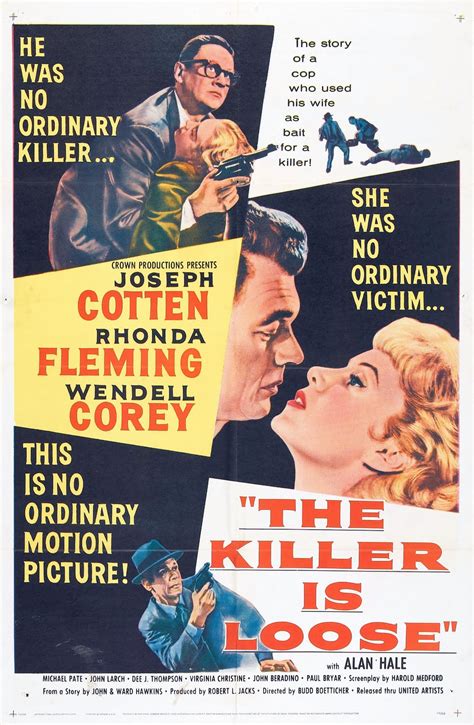 The Killer Is Loose (1956) movie poster | Film Noir ...