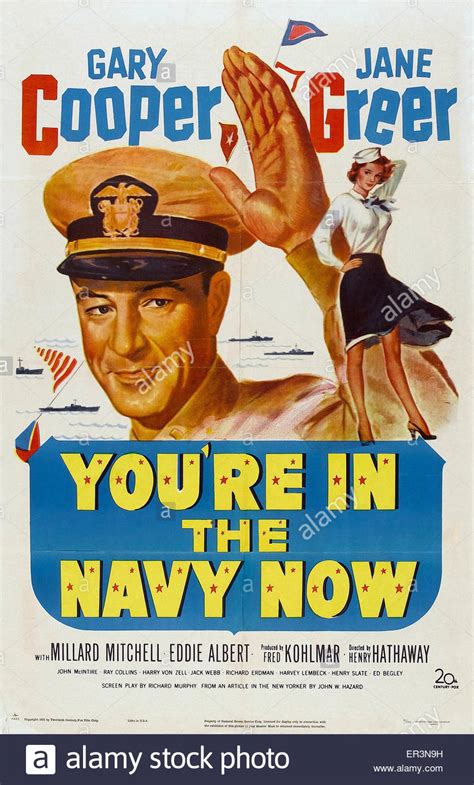 You're in the Navy Now - 1951 - Movie Poster Stock Photo ...
