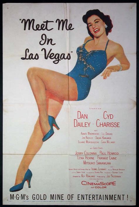 MEET ME IN LAS VEGAS Movie Poster (1956) | Classic Las ...