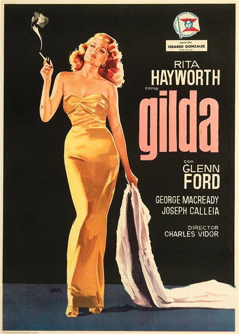 Gilda 1966 Original Movie Poster Glenn Ford Rita Hayworth ...