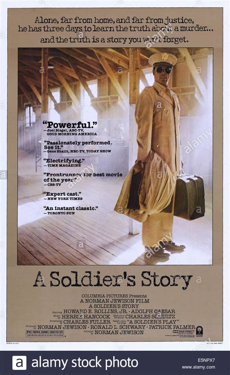 A SOLDIER'S STORY, US poster, Howard E. Rollins Jr., 1984 ...