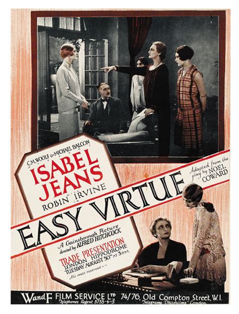 Easy Virtue (1928) Betty Balfour Alfred Hitchcock movie ...