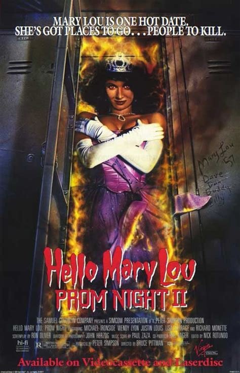 Hello Mary Lou: Prom Night 2 Movie Posters From Movie ...