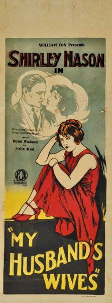 Theatrical poster for the 1924 silent film My Husband's ...