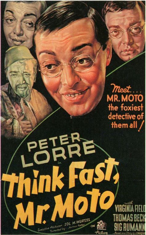 Think Fast, Mr. Moto Movie Posters From Movie Poster Shop