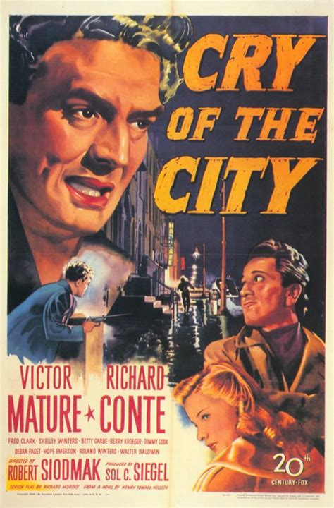 Cry of the City Movie Posters From Movie Poster Shop