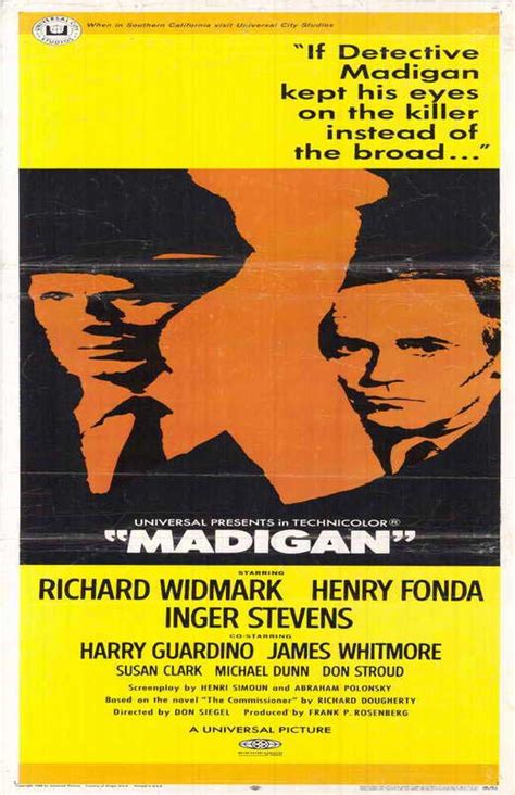 Madigan Movie Posters From Movie Poster Shop