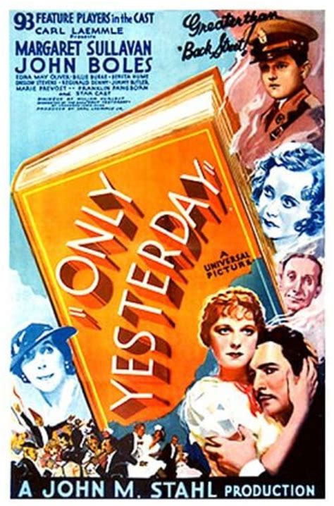 Only Yesterday (1933) — The Movie Database (TMDb)