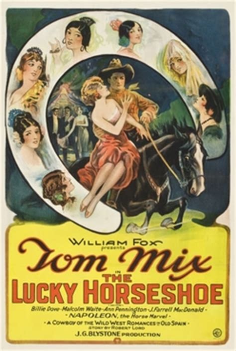 Poster; Movie, 1925, The Lucky Horseshoe, Mix (Tom), 41 inch.