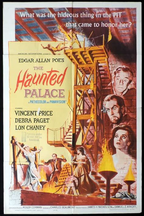 THE HAUNTED PALACE One Sheet Movie Poster Vincent Price